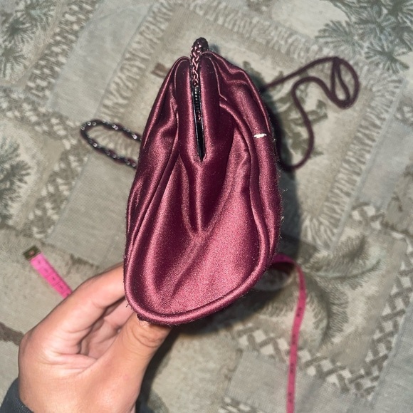 LUX🍷clutch bag wristlet shoulder bag evening bag wedding bag vintage formal bag - Picture 7 of 13